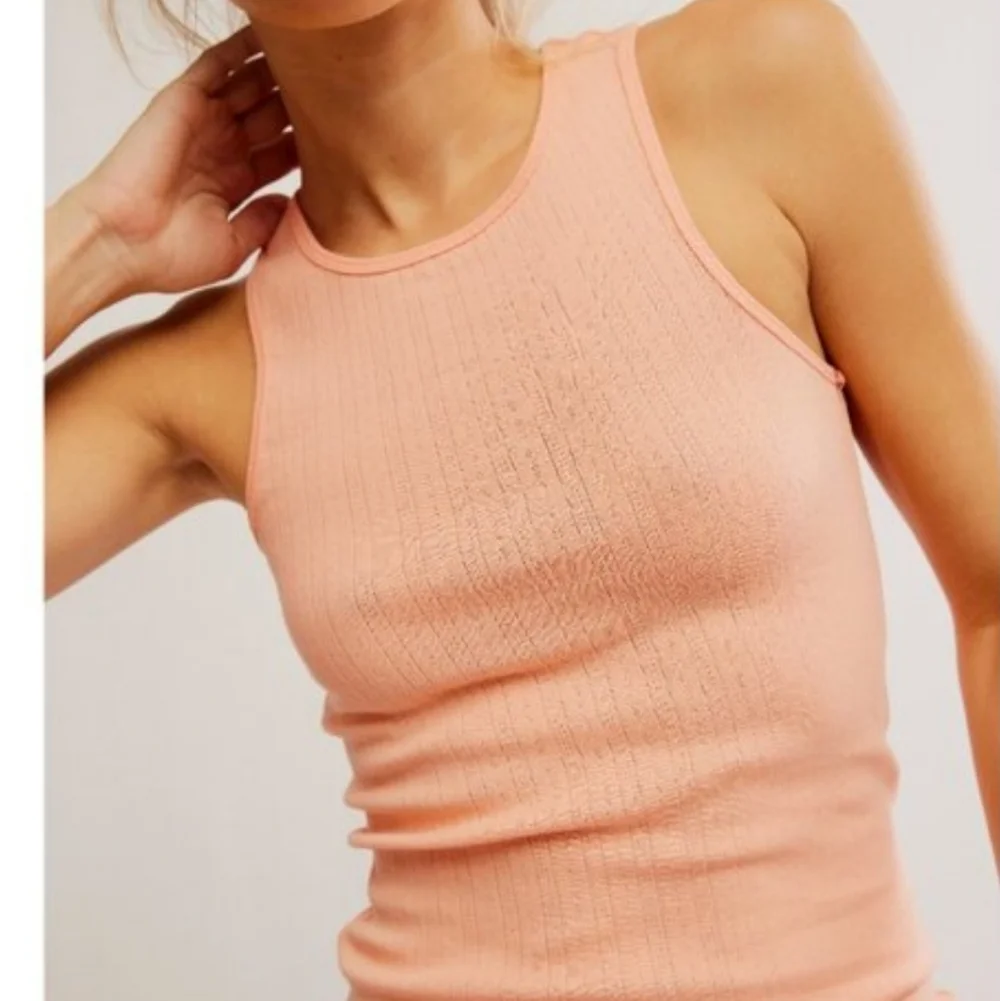 NWT Free People Fresh In Love Tank Spring Melon Size Small - Picture 4 of 6